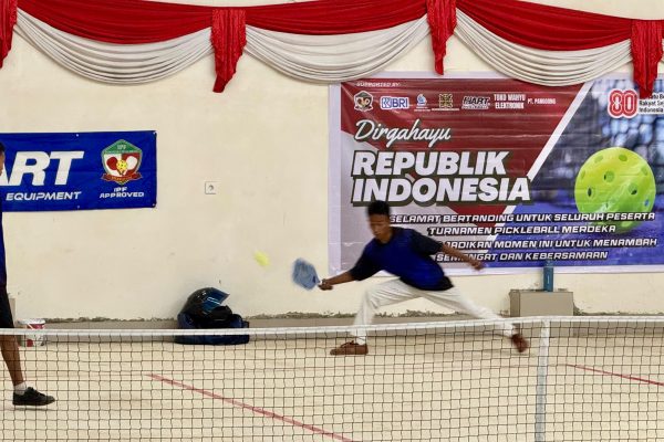 Turnamen Pickleball Merdeka Champions 2025 di Wahyu Sports Station Jalan Yos Sudarso 2, Sangatta