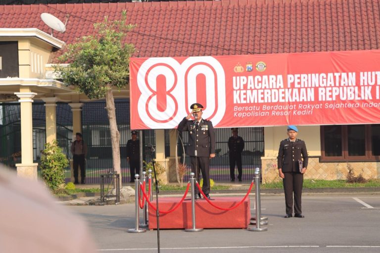 Polres Kediri gelar upacara khidmat peringatan HUT RI ke-80