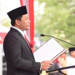 Pemkab Sidoarjo gelar upacara peringatan Hari Pahlawan di MPP,Senin (10/11/25)(FT/Novita)