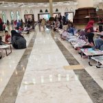 Suasana lomba mewarnai di Masjid Al Faruq