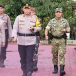 Wakil Wali Kota Bontang Agus Haris saat menghadiri apel kesiapan pengamanan malam takbiran Idulfitri 1447 Hijriah/2026 (dok. Prokompim.Bontang)