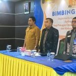 Wakil Wali Kota Bontang, Agus Haris, saat membuka Bimbingan Teknis (Bimtek) Implementasi Layanan Online di Ruang Tanjung Pandan, Hotel Bintang Sintuk, Sabtu (28/03/2026) (dok. Prokompim Bontang)