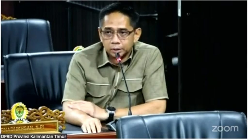 Ketua Fraksi PKS DPRD Kaltim, Firnadi Ikhsan (Tangkap layar Youtube DPRD Kaltim)