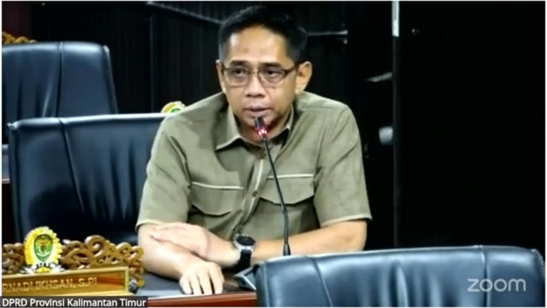 Ketua Fraksi PKS DPRD Kaltim, Firnadi Ikhsan (Tangkap layar Youtube DPRD Kaltim)