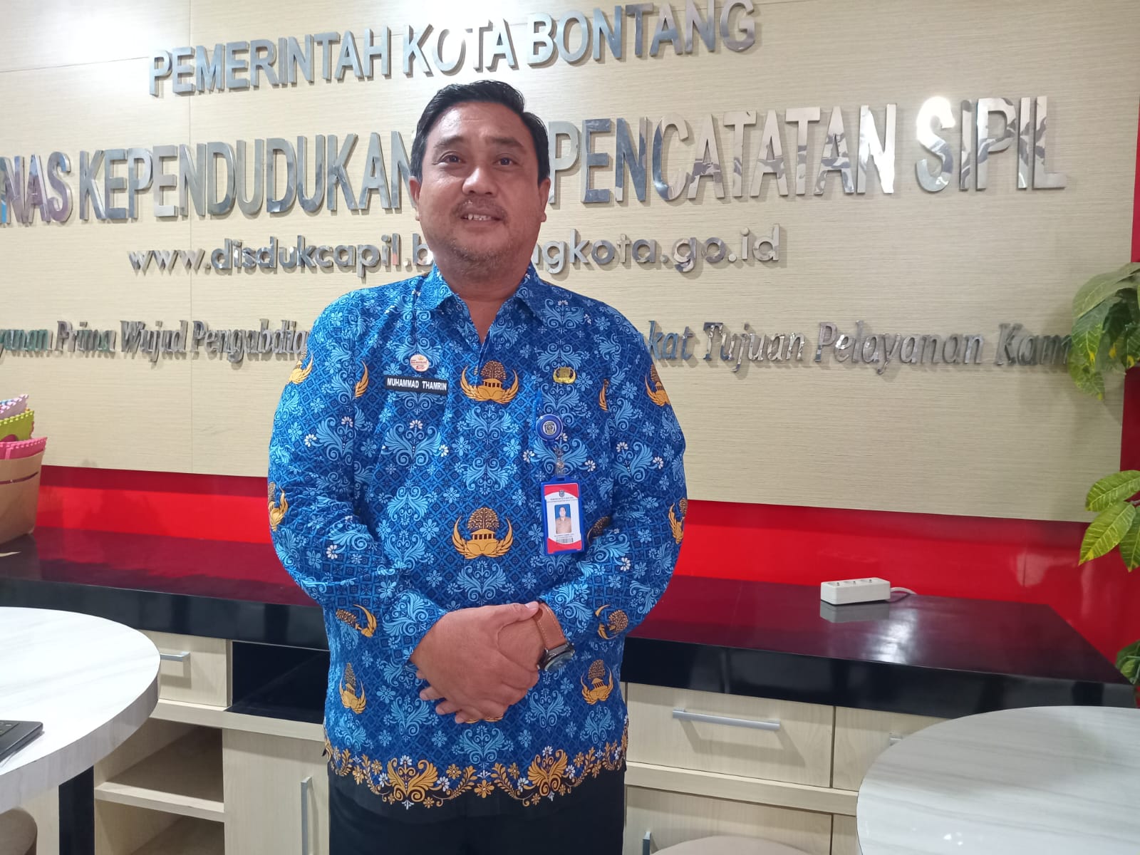 Muhammad Thamrin, Kepala Bidang Pengelolaan Informasi Administrasi Kependudukan (PIAK) dan Pemanfaatan Data Disdukcapil Kota Bontang (dok.Wnews.co.id)