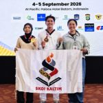Binaan SKOI Kaltim Bersinar, Aji dan Naraya Sabet Emas di Batam Dua emas Aji dan Naraya di Batam memperkuat hasil pembinaan taekwondo muda Kalimantan Timur