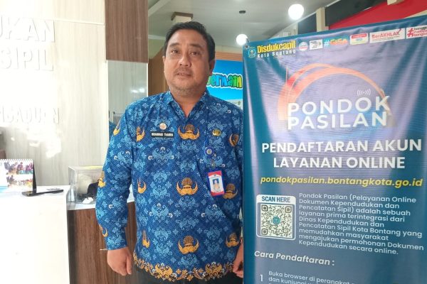 Kepala Disdukcapil Kota Bontang Budiman melalui Kepala Bidang Pengelolaan Informasi Administrasi Kependudukan (PIAK) dan Pemanfaatan Data, Muhammad Thamrin