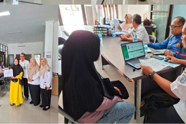 Salah satu layanan di Disdukcapil Bontang