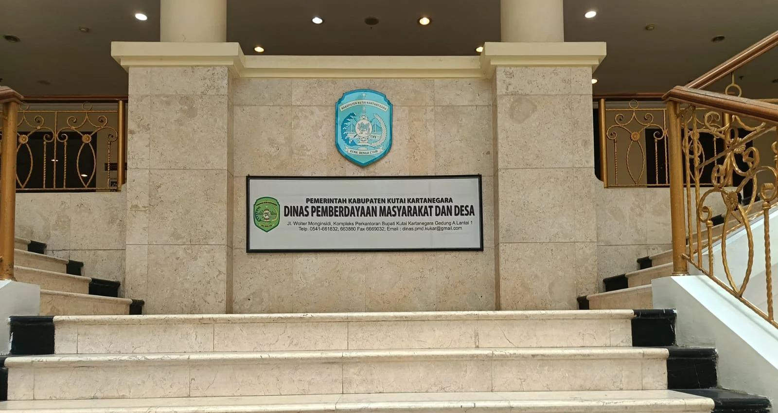 Kantor DPMD Kukar di Kompleks Perkantoran Bupati Kutai Kartanegara, Gedung E Lantai 1. (Ist)