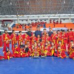 Para atlet pencak silat SD Muhammadiyah Sangatta Utara, Kabupaten Kutai Timur dalam ajang PDM CUP V 2026, yang berlangsung pada 14–18 Oktober 2026.