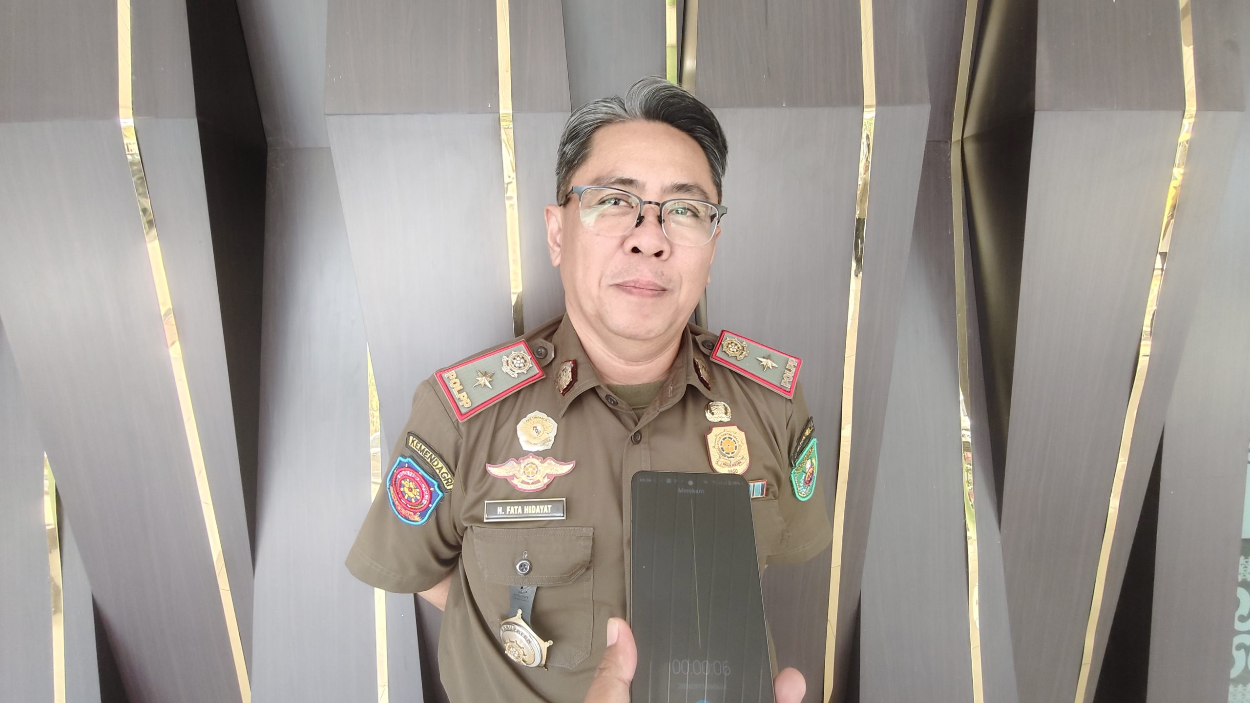Kepala Satpol PP Kutim, H. Fata Hidayat,