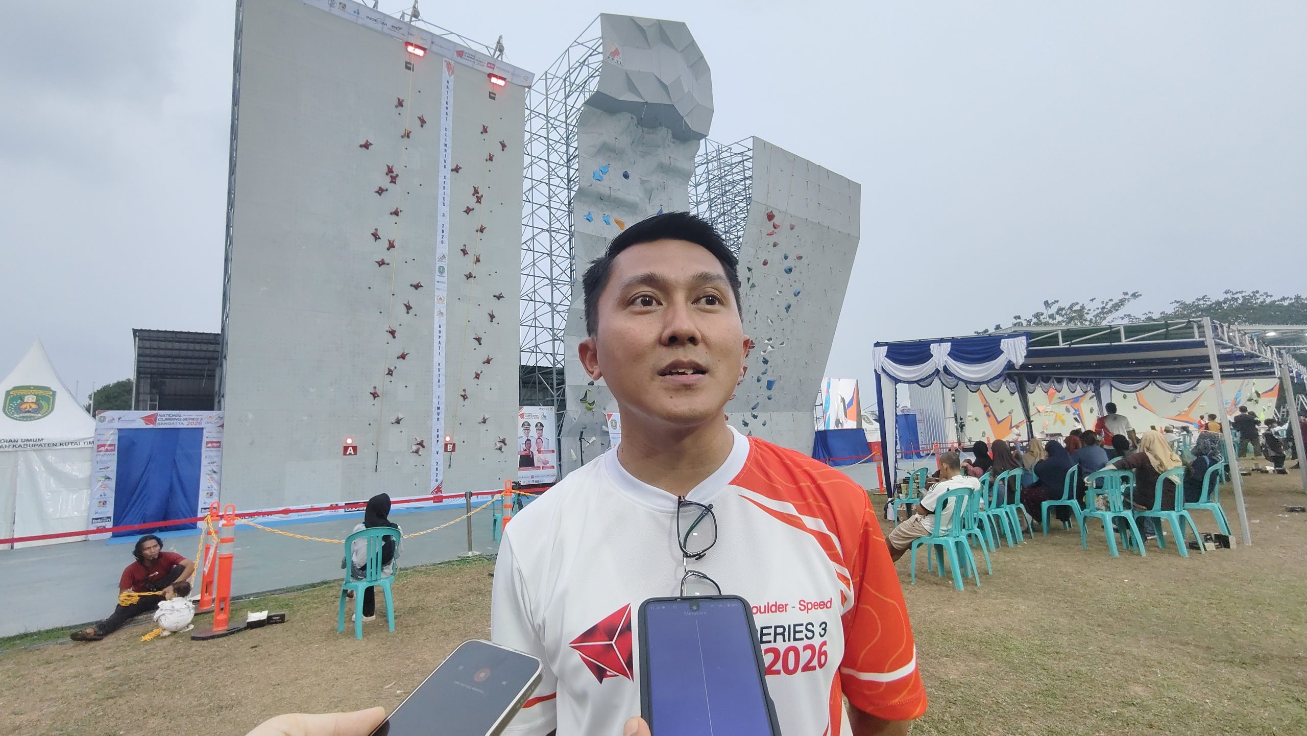 Ketua Umum Federasi Panjat Tebing Indonesia (FPTI) Kutai Timur (Kutim), Aji Fahriza Hakim