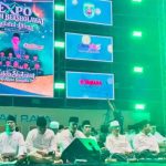 Kutai Timur Bersholawat dan Lailatul Ijtima yang berlangsung di Alun-Alun Bukit Pelangi, Sangatta, Jumat (16/10/2026) malam.
