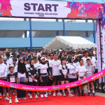 Color Run 5K dalam rangka memperingati Hari Ulang Tahun (HUT) ke-66 Karang Taruna di kawasan Gedung Olahraga (GOR) Kudungga, Sangatta Utara, Minggu (18/10/2026)
