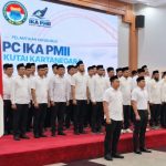 pelantikan Pengurus IKA PMII Kukar periode 2026–2031 di Pendopo Odah Etam, Tenggarong, Rabu (21/10/2026)