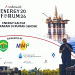 Bupati Kutai Kartanegara, Aulia Rahman Basri, saat memaparkan pandangannya dalam Energi Forum 2026. (Foto: Wnews)