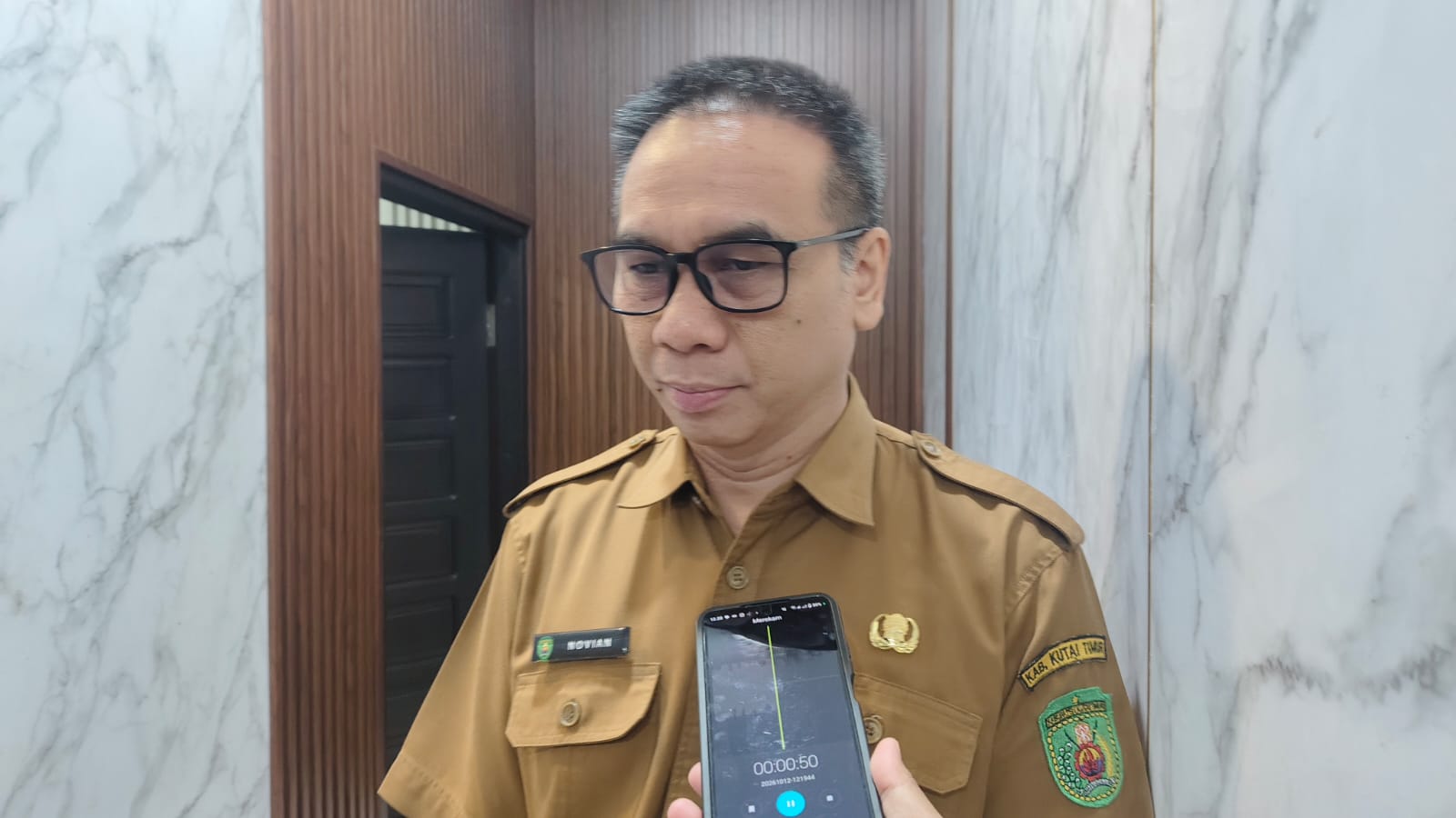 Kepala Dinas Penanaman Modal dan Pelayanan Terpadu Satu Pintu (DPMPTSP) Kutim, Novian Prananta