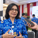 Kepala Dinas Kesehatan Kukar, Ismi Muffidah saat wawancarai awak media (dok.Wnews.co.id)